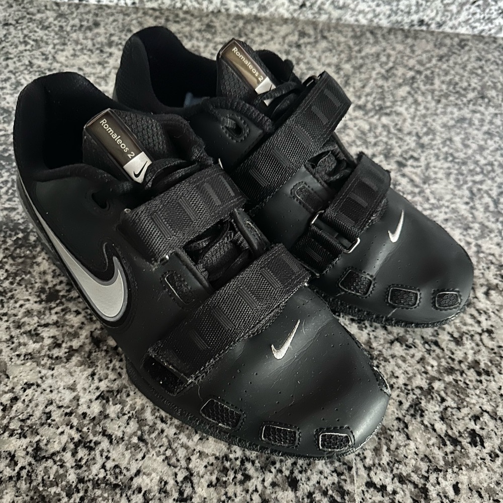 Nike Romaleos Weightlifting Shoes Black Silver